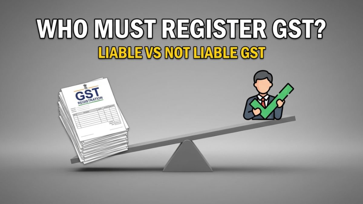 Persons Liable and Not Liable for GST Registration